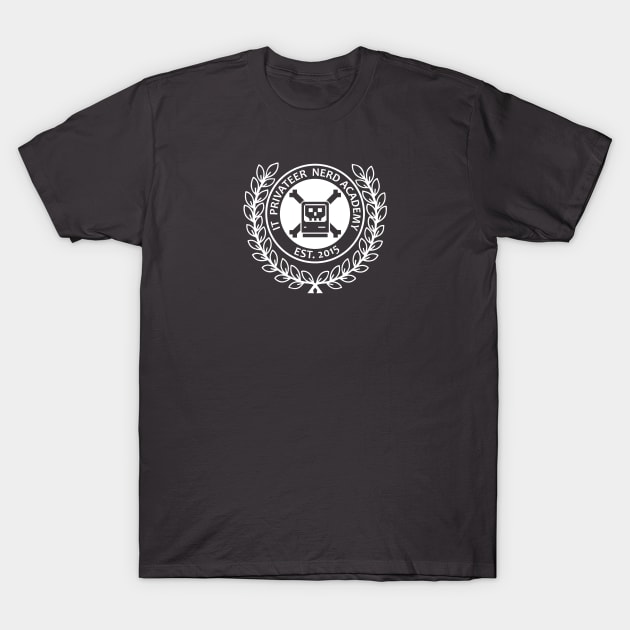 Nerd Academy White Ink T-Shirt by itprivateer